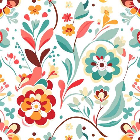 Premium Vector | Fabric patterns flower patterns various patterns ...