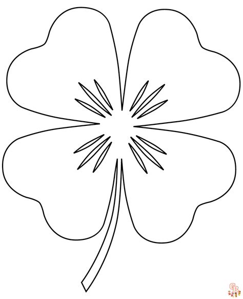 Free Coloring Pages Printable Leaf Clover