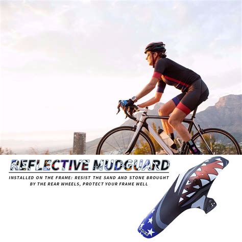 Enlee Bicycle Front Rear Wheel Fender MTB Mountain Bike Mudguard Black