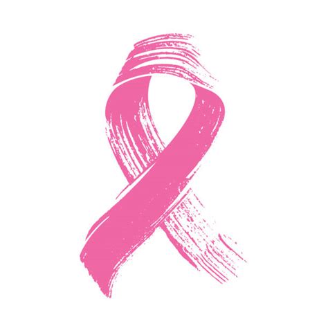 Pink Ribbon White Background Illustrations Royalty Free Vector