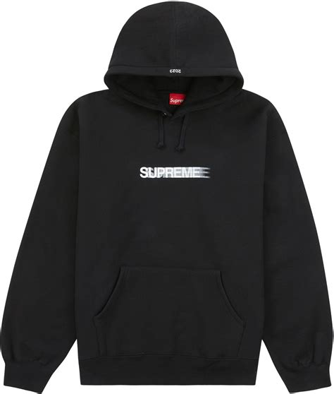 Supreme Motion Logo Hooded Sweatshirt Ss23 Black Novelship