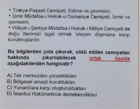 1 Trakya Paşaeli Cemiyeti Edirne ve çevresini İzmir Müdafaa i Hukuk