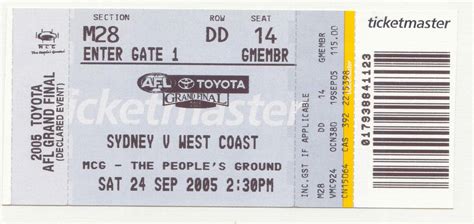 AFL Grand Final Ticket by JD777 on DeviantArt