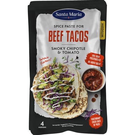 Santa Maria Spice Paste For Beef Tacos Aanbieding Bij Albert Heijn