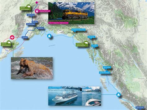 Inside Passage Alaska Map With Cities