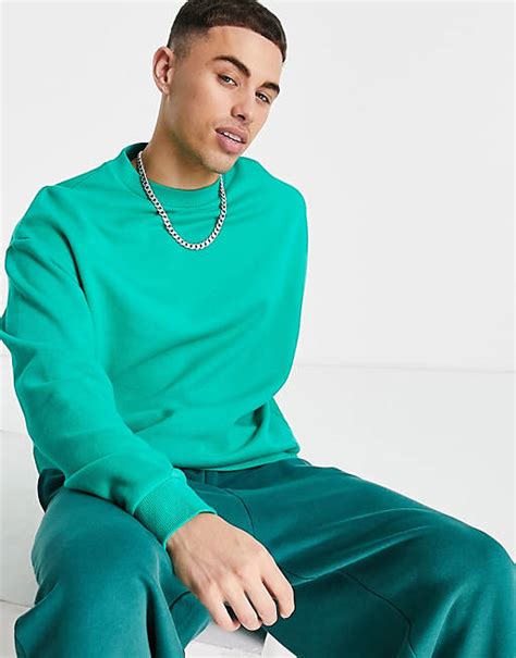 Asos Design Oversize Sweatshirt In Grün Asos