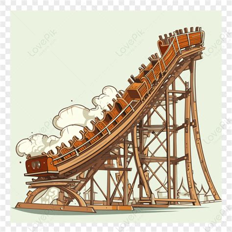 Gambar Gerobak Roller Coaster Vektorstikerkartun Png Unduh Gratis Lovepik