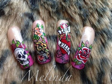 Ed Hardy Nail Art By Melinda From Nail Art Gallery