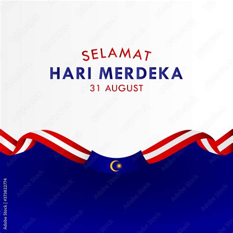 Selamat Hari Merdeka Malaysia Vector Design For Banner Print and Greeting Background. Malaysia ...