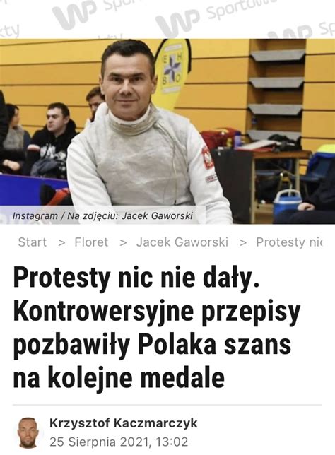 Sportowefakty Wp Pl Kontrowersyjne Przepisy Jacek Gaworski Pom