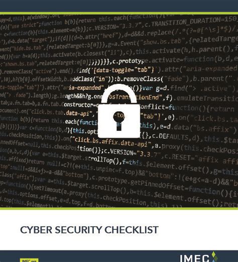 Cyber Security Checklist