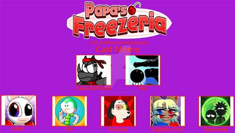 Papa's Freezeria Cast Meme but my Version. by adrielferrer on DeviantArt