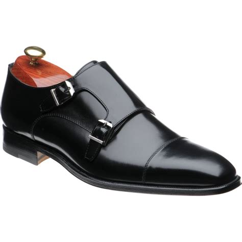 Stemar shoes | Stemar Seconds | Genova double monk shoes in Black Calf ...