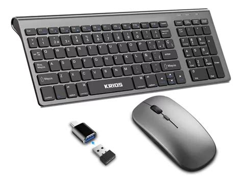 Teclado Y Mouse KRIOS K95 Español Inalámbrico Kit Teclado Y Ratón