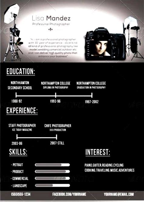 Professional Photographer Resume - Free Samples , Examples & Format ...