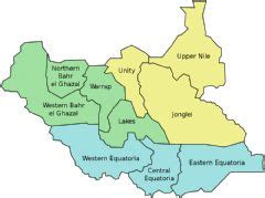 South Sudan Map States - MapSof.net