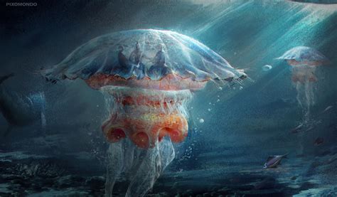 ArtStation - Jellyfish Concept Design , Wei Guan | Concept design, Concept art, Futuristic robot