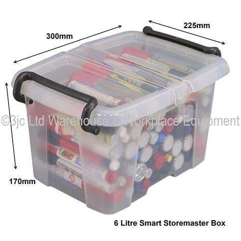 Smart Storemaster Premium Clear Plastic Storage Boxes Box Lids Choice