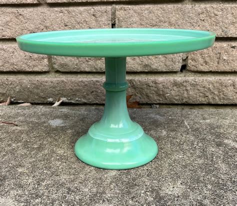 Vintage Mosser Jadeite Jade Ite 10 Cake Stand L1123 Etsy