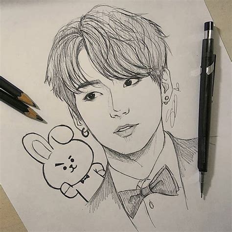 Jungkook Day Fanart Kookie Fans Day As Well Memebers Aging