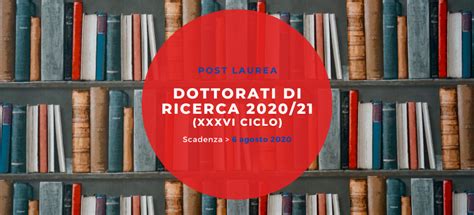 Dottorati Di Ricerca Pubblicato Il Bando Ciclo