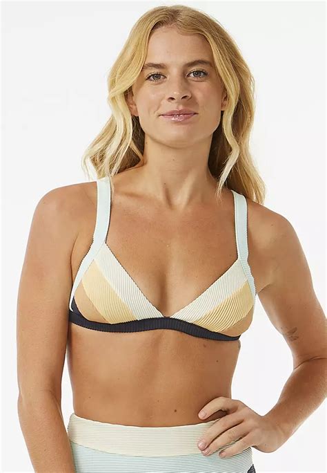 Buy Rip Curl Block Party Spliced Fixed Triangle Bikini Top Online