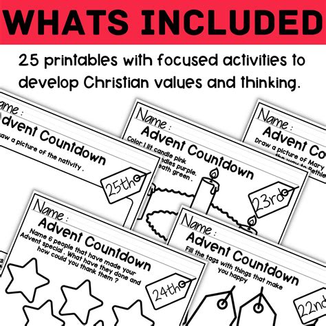 Christmas Advent Countdown Worksheets Made By Teachers