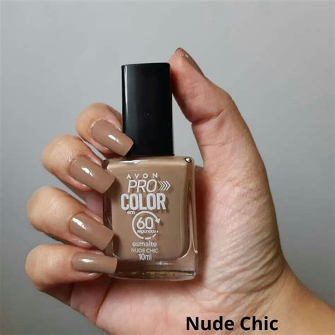 Esmalte Pr Color Nude Chic Avon Nail Polish Avon Nails Avon Logo