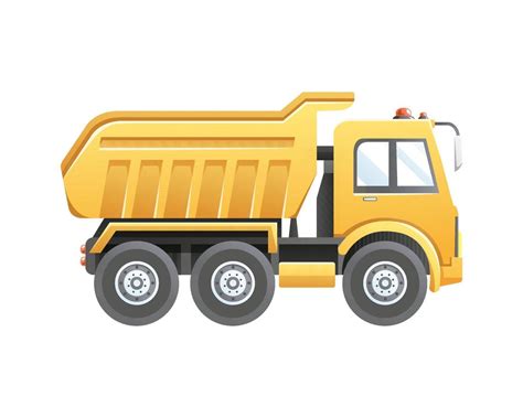 Truck Dump Construction Vehicle Illustration Vector Art At Vecteezy