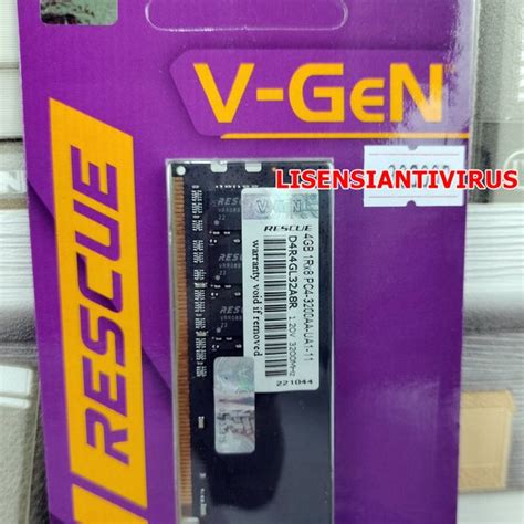 Jual Ram Pc Gb Ddr Pc V Gen Rescue Memory Vgen Vgen Ddr Pc