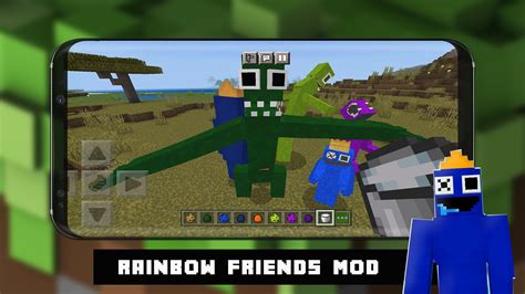 Скачать Rainbow Friends Mod Minecraft Apk для Android