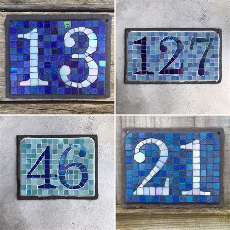 Mosaic House Numbers Diy