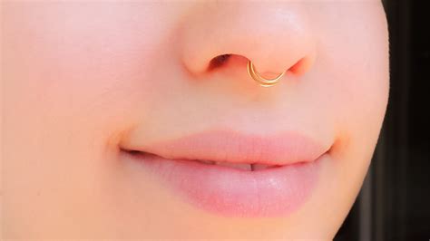 Double Septum Ring Fake Piercing Moonli Designs