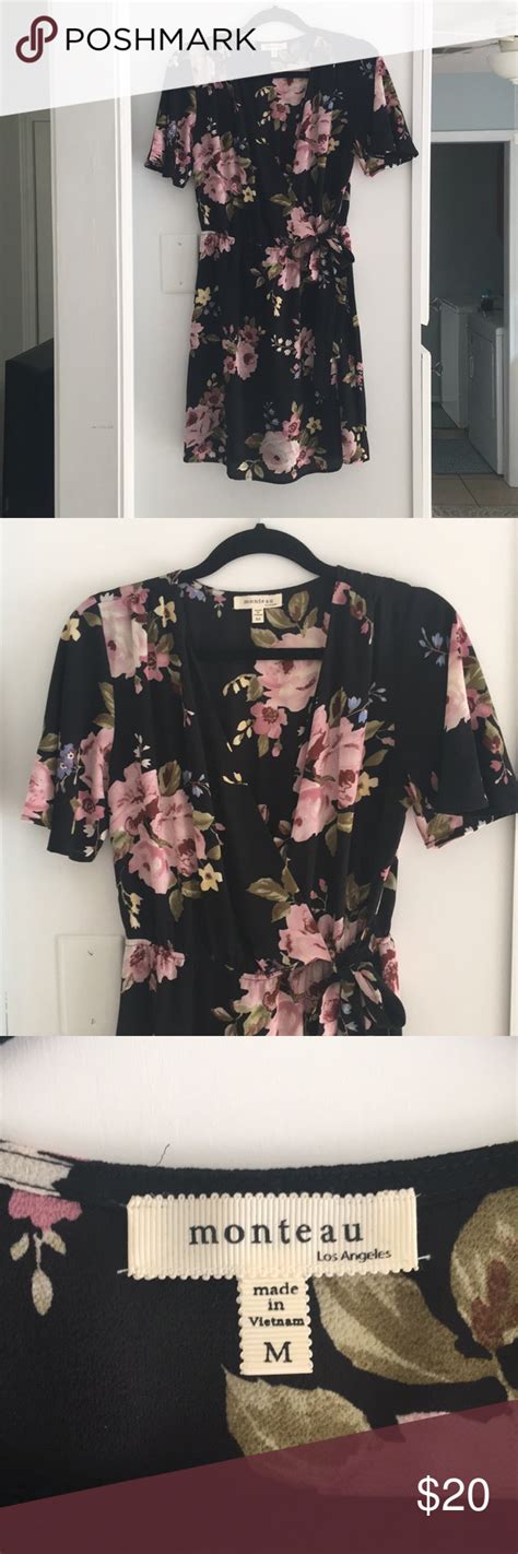 Monteau Los Angeles Floral Dress Size Medium With Images Floral