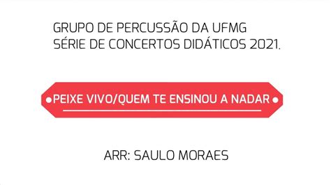 Peixe Vivo Quem te ensinou a nadar Domínio Público YouTube