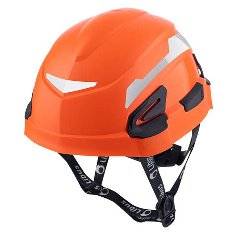 Libus Casco Andes Con Arnes A Cremallera Y Mentonera Naranja Con