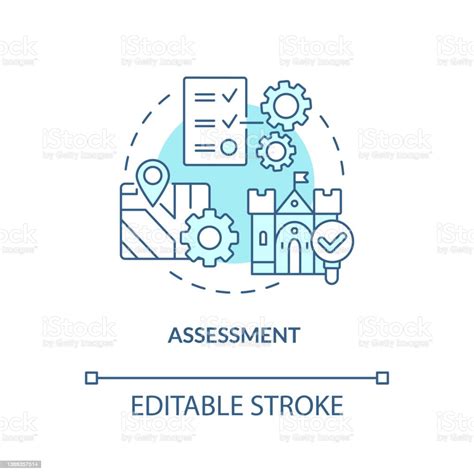 Assessment Turquoise Concept Icon Stock Illustration Download Image