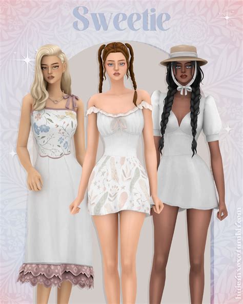 Sweetie Huien Sims Dresses Sims Mods Clothes Sims Clothing