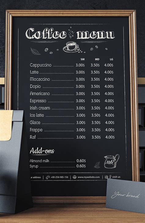 Coffee Shop Menu Design