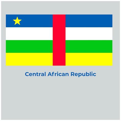 Premium Vector The Central African Republic Flag