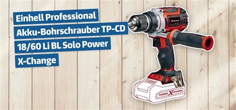 Einhell Professional Akku Bohrschrauber TP CD 18 60 Li BL Solo Power X