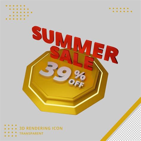 Premium Psd 3d Summer Sale Discount Offer In 3d Rendering