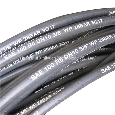 Sae R Low Pressure Fiber Wire Braid Rubber Hydraulic Water And Oil