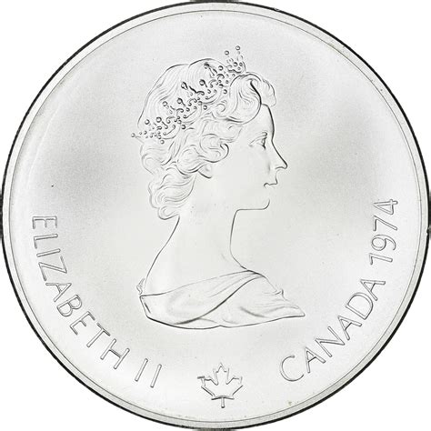 Coin Canada Montréal XXI Olympiade 5 Dollars 1974 Ottawa