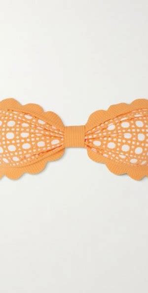 MARYSIA NET SUSTAIN Antibes Strapless Scalloped Laser Cut Bikini Top