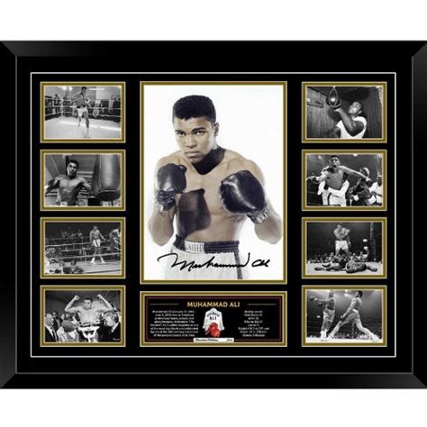 Muhammad Ali Signed Photo Frame Limited Edition The Fight Factory