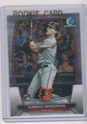 2023 Bowman Chrome Gunnar Henderson Rookie Orioles R C NM MT EBay