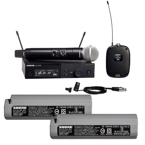 Shure Slxd Combo Wireless Handheld And Lavalier System Shure