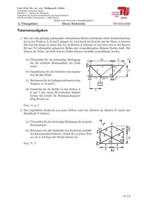 Tut Aufgaben Aus Dem Tutorium Wintersemester Univ Prof