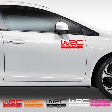 Jual Stiker Kaca Mobil Body Pintu Wrc Cool Car Cutting Sticker Rally